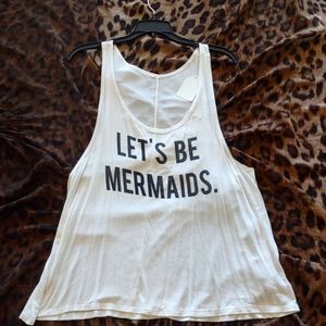 Let's be Mermaids flowy Tank! Size M.